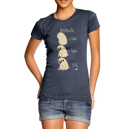 Women's Funny Potato Pug T-Shirt