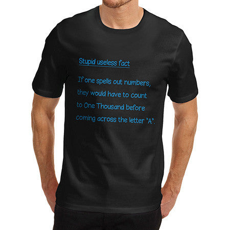 Men's Useless Counting Fact T-Shirt