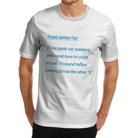 Men's Useless Counting Fact T-Shirt
