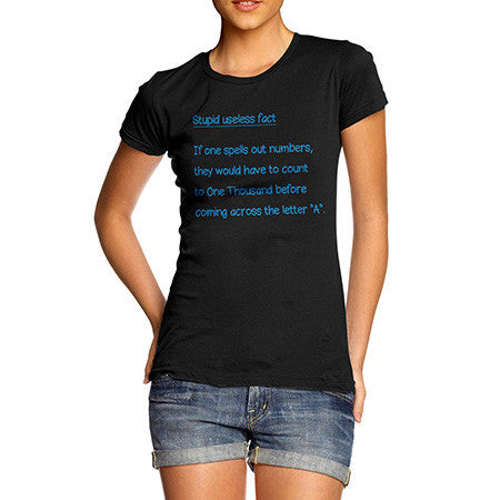 Women's Useless Counting Fact T-Shirt