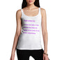 Women's Useless Letter Q Fact Tank Top