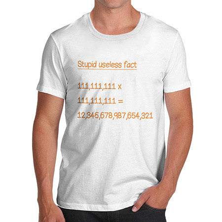 Men's Useless Multiplication Fact T-Shirt