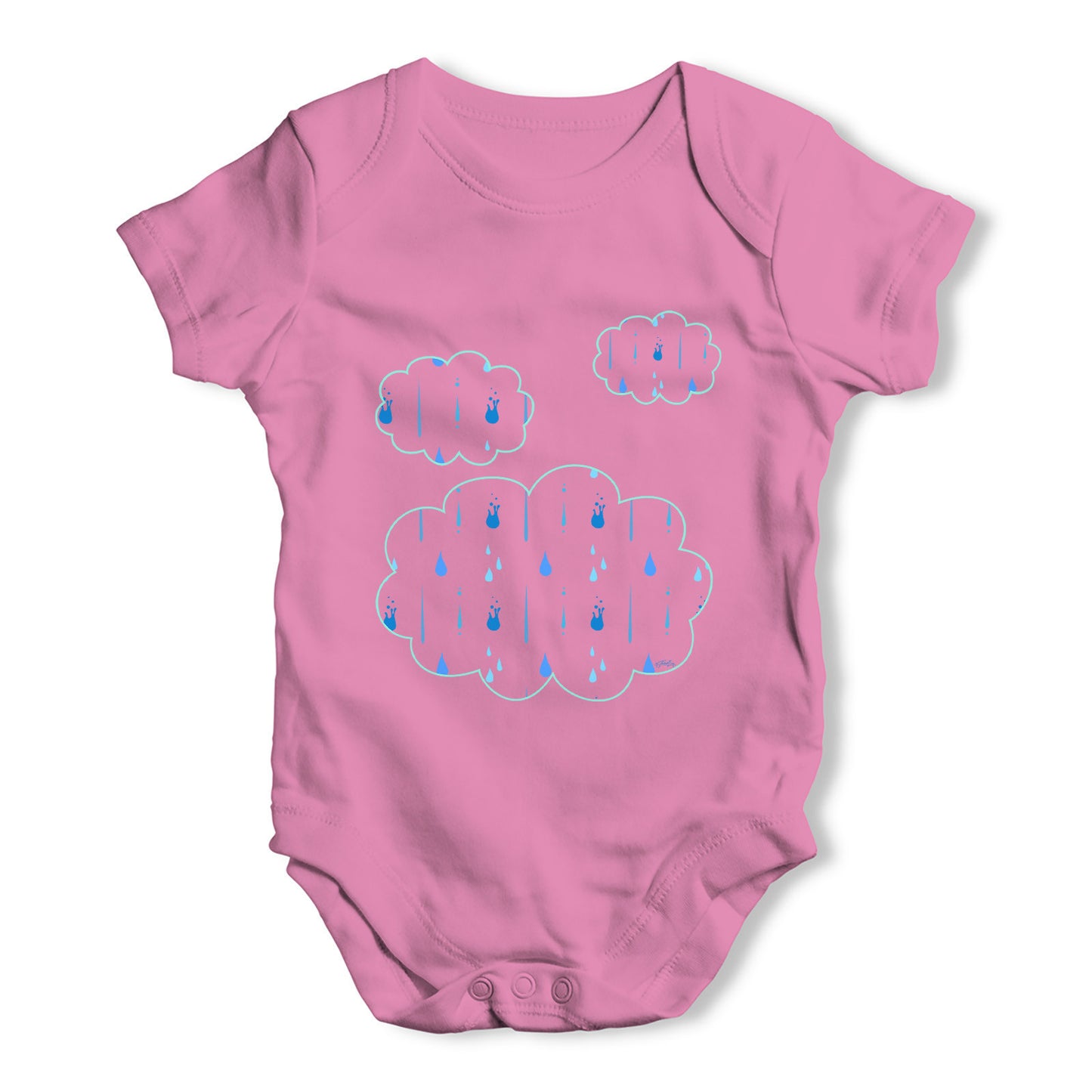 Cute Rain Clouds Baby Grow Bodysuit