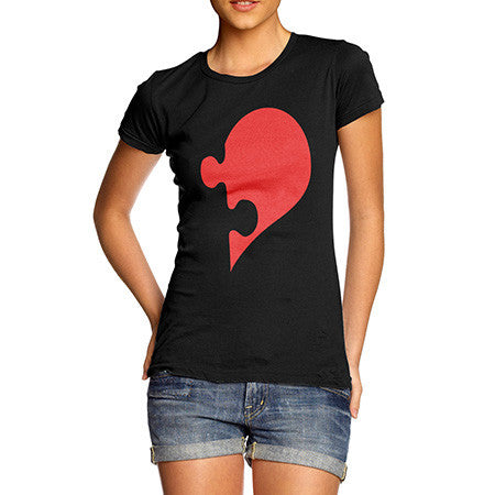 Women Heart Puzzle Piece T-Shirt