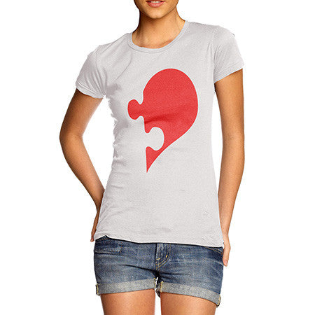 Women Heart Puzzle Piece T-Shirt
