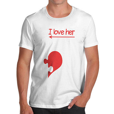 Men I Love Her Heart T-Shirt