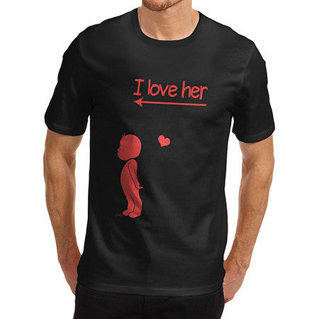 Men I Love Her Cute Boy T-Shirt