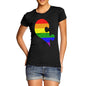 Women's Right Rainbow Puzzle Heart T-Shirt