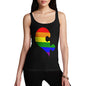 Women's Right Rainbow Puzzle Heart Tank Top