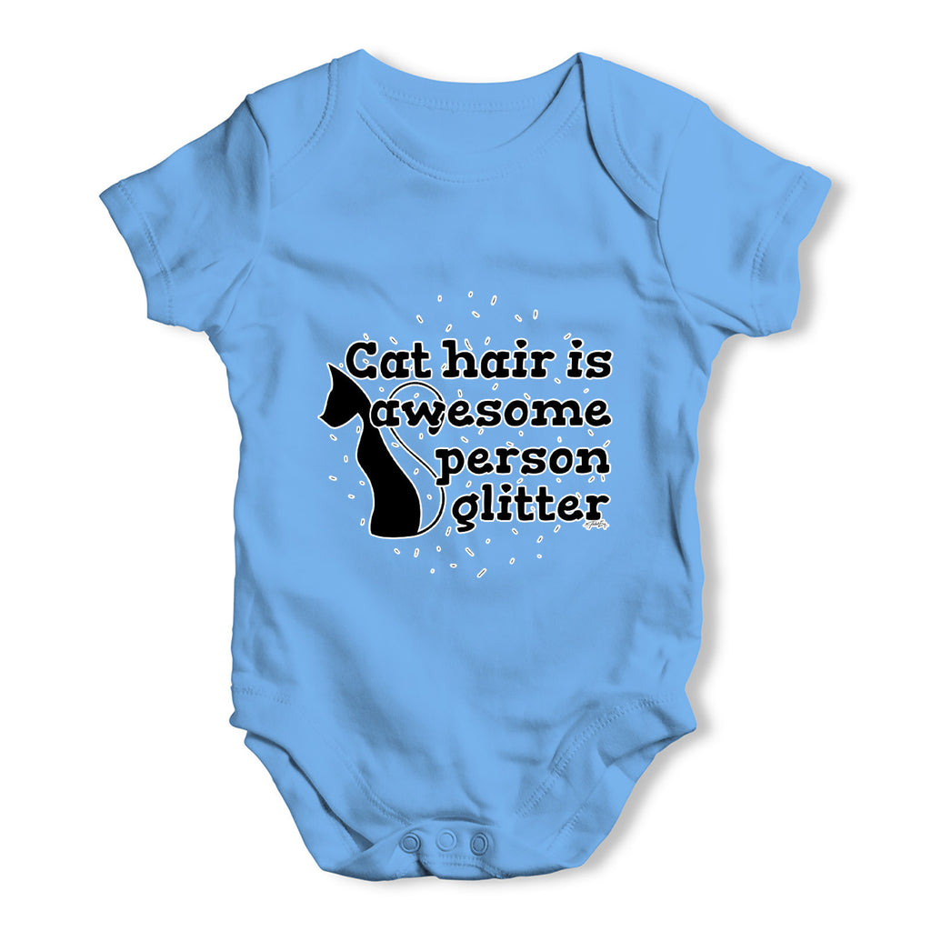 Cat Hair Is Awesome Baby Grow Bodysuit