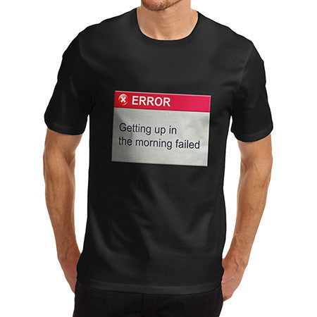 Men's Morning Error Black T-Shirt