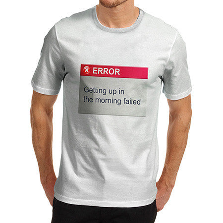 Men's Morning Error Black T-Shirt