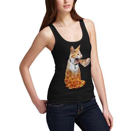 Women's Pizza Cat Tank Top