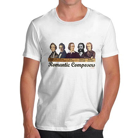 Men's Romantic Composers Strauss Chopin T-Shirt