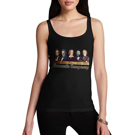 Women's Romantic Composers Strauss Chopin Tank Top