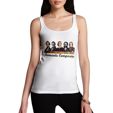 Women's Romantic Composers Strauss Chopin Tank Top