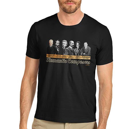 Men's Romantic Composers Classic Artists T-Shirt