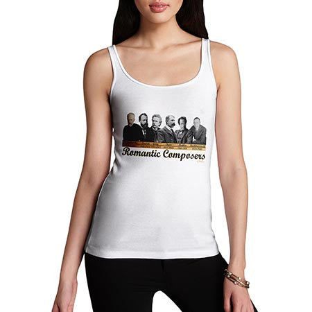 Women's Romantic Composers Classic Artists Tank Top