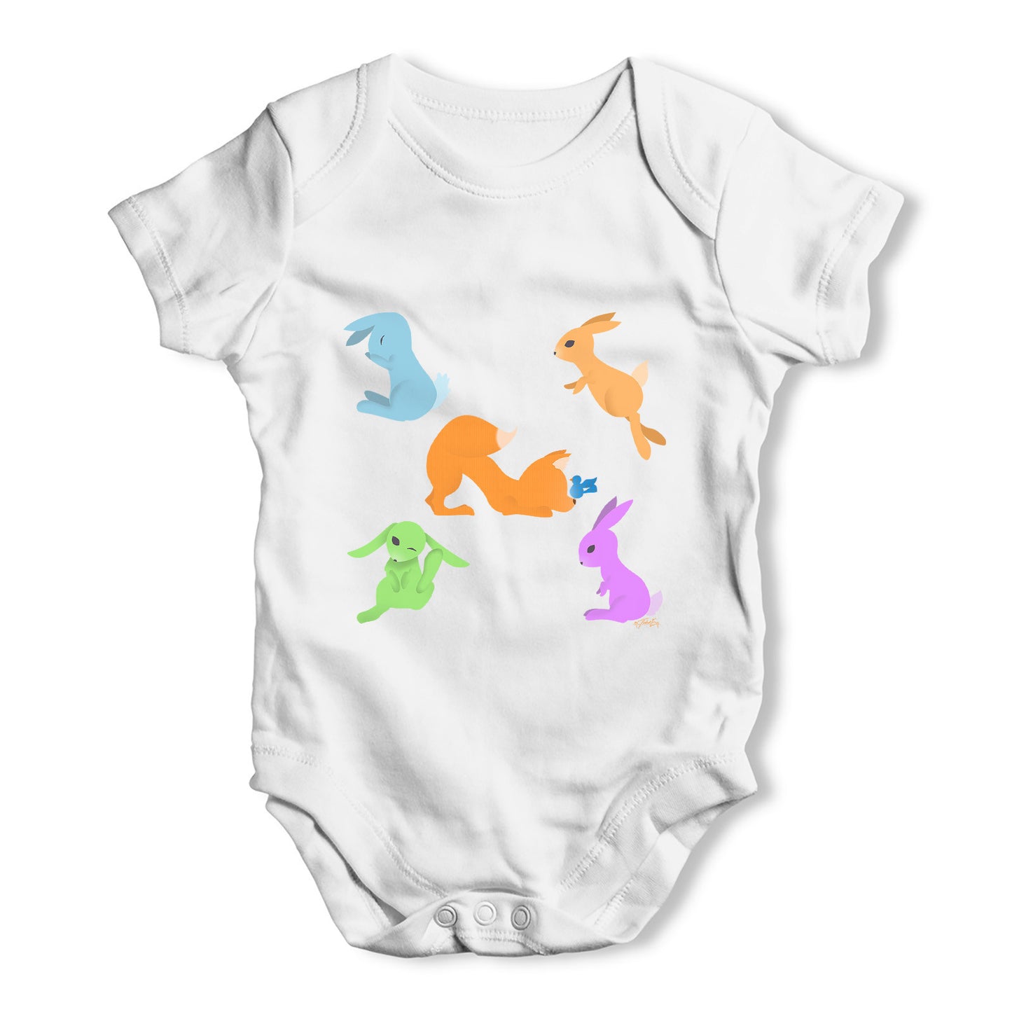 Woodland Animals Baby Grow Bodysuit