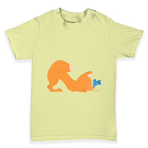 Fox Bird Print Baby Toddler T-Shirt