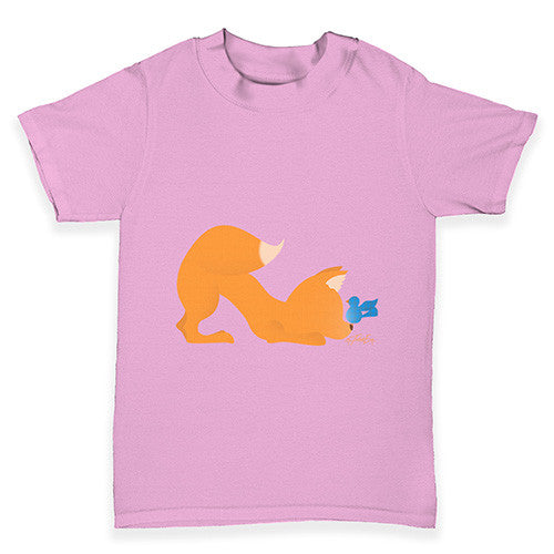 Fox Bird Print Baby Toddler T-Shirt