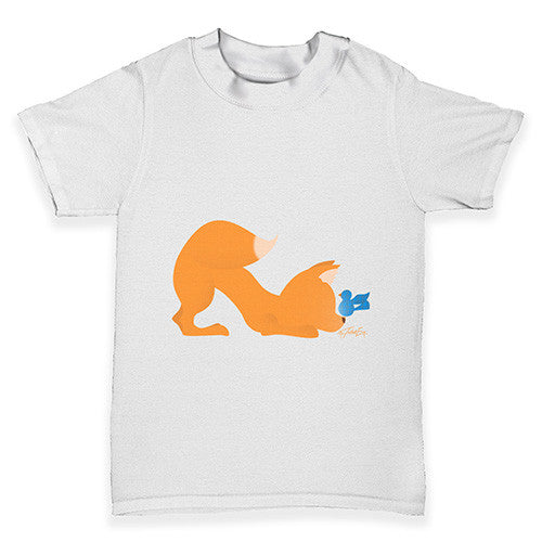 Fox Bird Print Baby Toddler T-Shirt