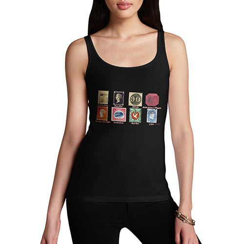 Women's Old Stamps Collection Tank Top