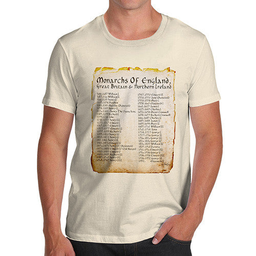 Men's Monarchs Of England From 1066 T-Shirt