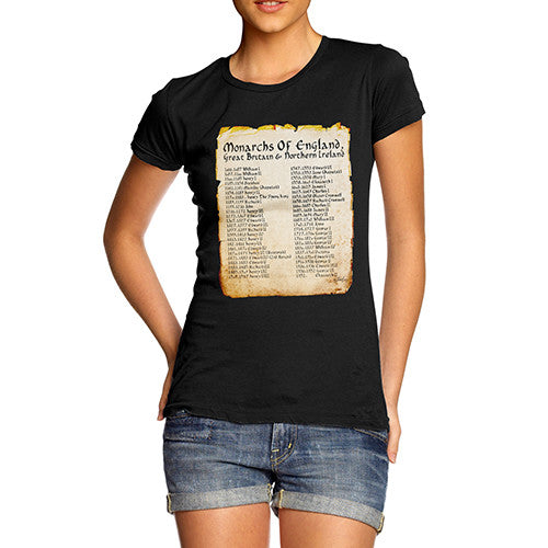 Women's Monarchs Of England From 1066 T-Shirt