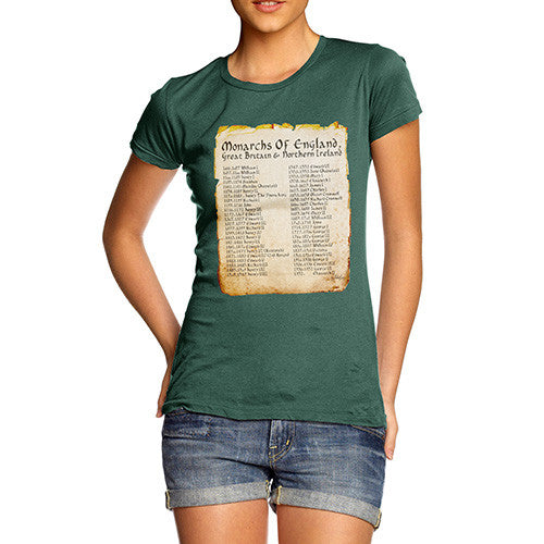 Women's Monarchs Of England From 1066 T-Shirt