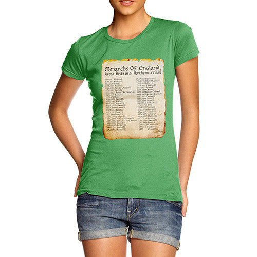 Women's Monarchs Of England From 1066 T-Shirt