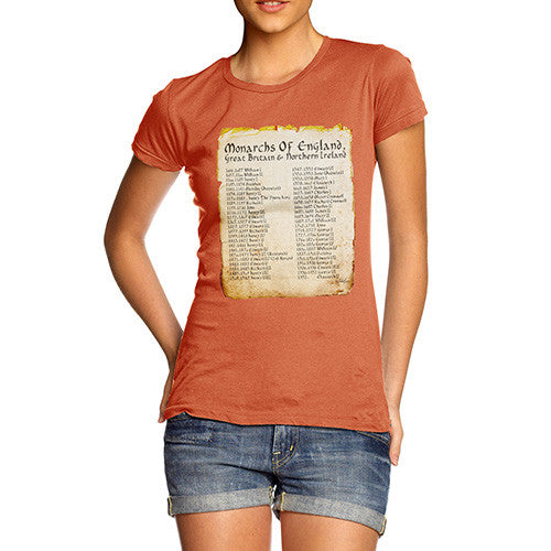 Women's Monarchs Of England From 1066 T-Shirt