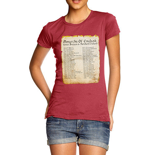 Women's Monarchs Of England From 1066 T-Shirt