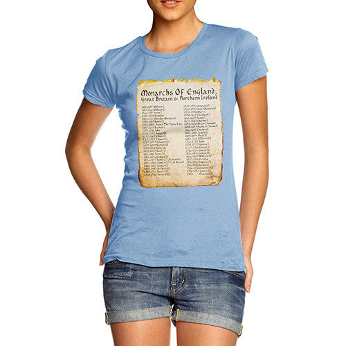 Women's Monarchs Of England From 1066 T-Shirt