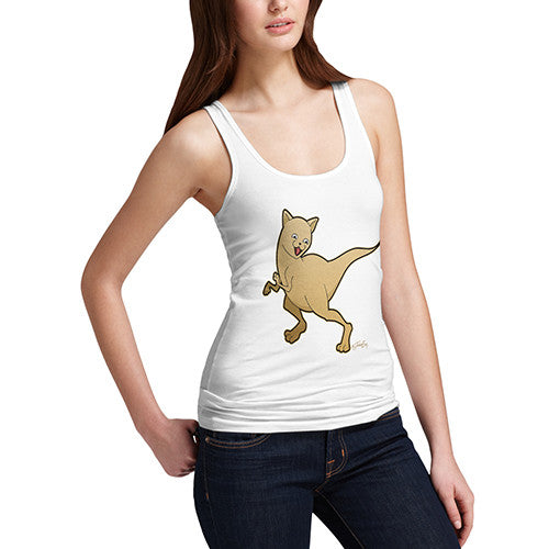 Women's Dinosaur Kitty Tank Top