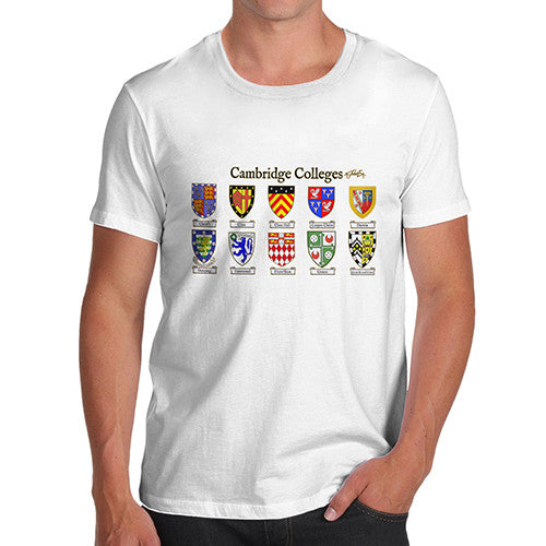 Men's Cambridge Colleges Crest Blazon T-Shirt