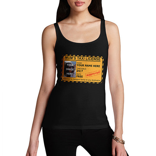 Women's Mum Taxi Personalised Tank Top