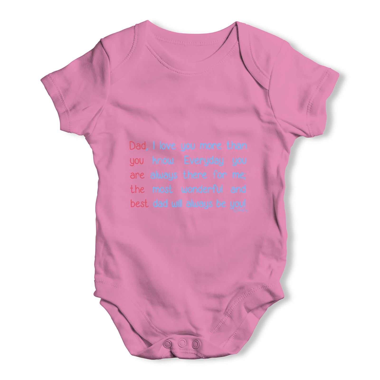 Best Dad Poem Baby Grow Bodysuit