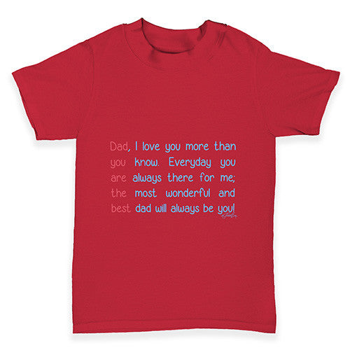 Best Dad Poem Baby Toddler T-Shirt