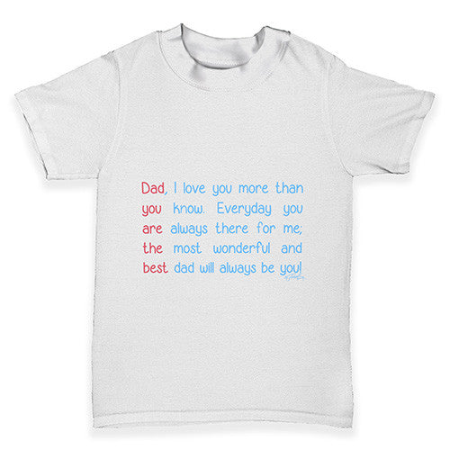 Best Dad Poem Baby Toddler T-Shirt