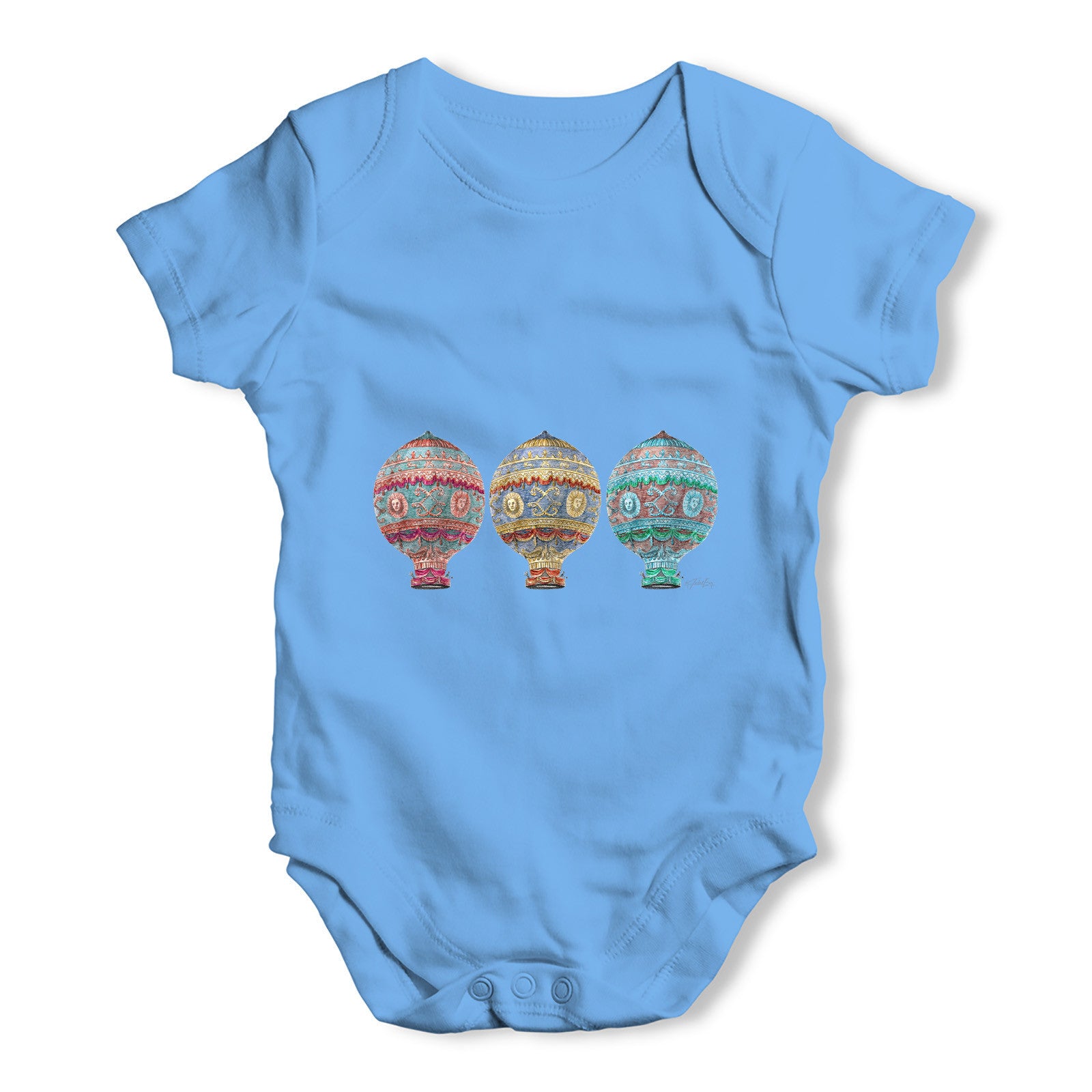 Vintage Montgolfier Baby Grow Bodysuit