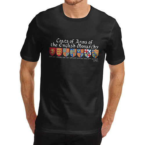 Men's English Monarchy Coat Of Arms T-Shirt