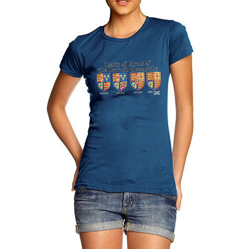 Women's British Monarchy Coats Of Arms T-Shirt