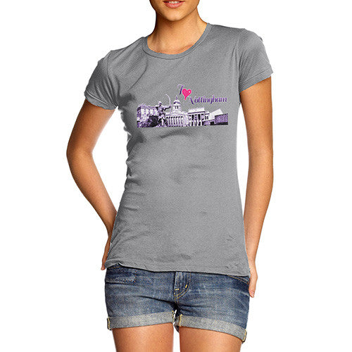 Women's Love Nottingham Souvenir T-Shirt