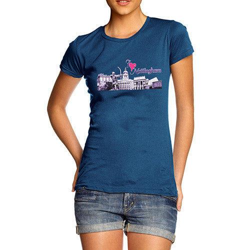 Women's Love Nottingham Souvenir T-Shirt