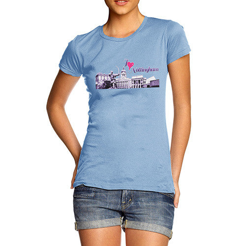 Women's Love Nottingham Souvenir T-Shirt