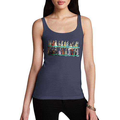 Women's 19th Century Fashion Timeline Tank Top