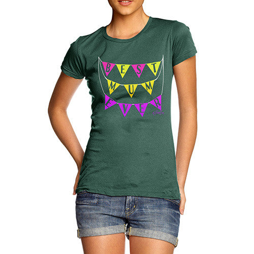 Women's Best Mum Bunting T-Shirt