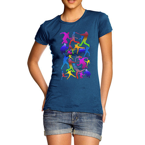 Women's Baseball Players Silhouettes T-Shirt