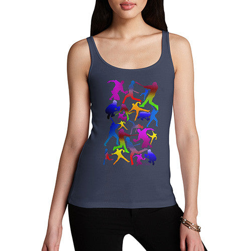 Women's Baseball Players Silhouettes Tank Top